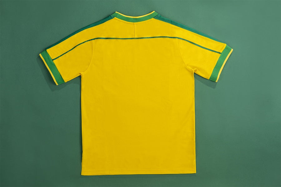 RIVALDO #10 Retro Brazil Home Jersey World Cup 1998