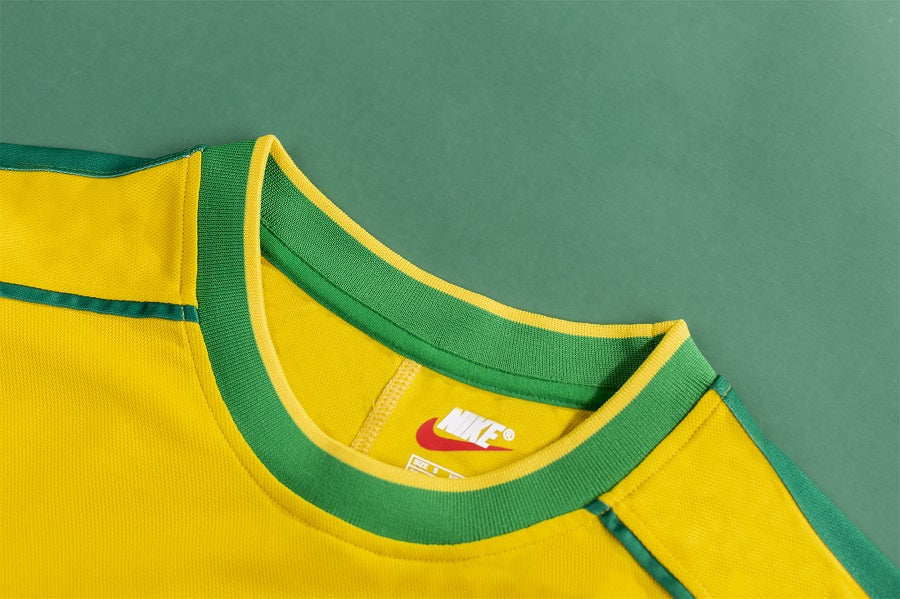 RIVALDO #10 Retro Brazil Home Jersey World Cup 1998