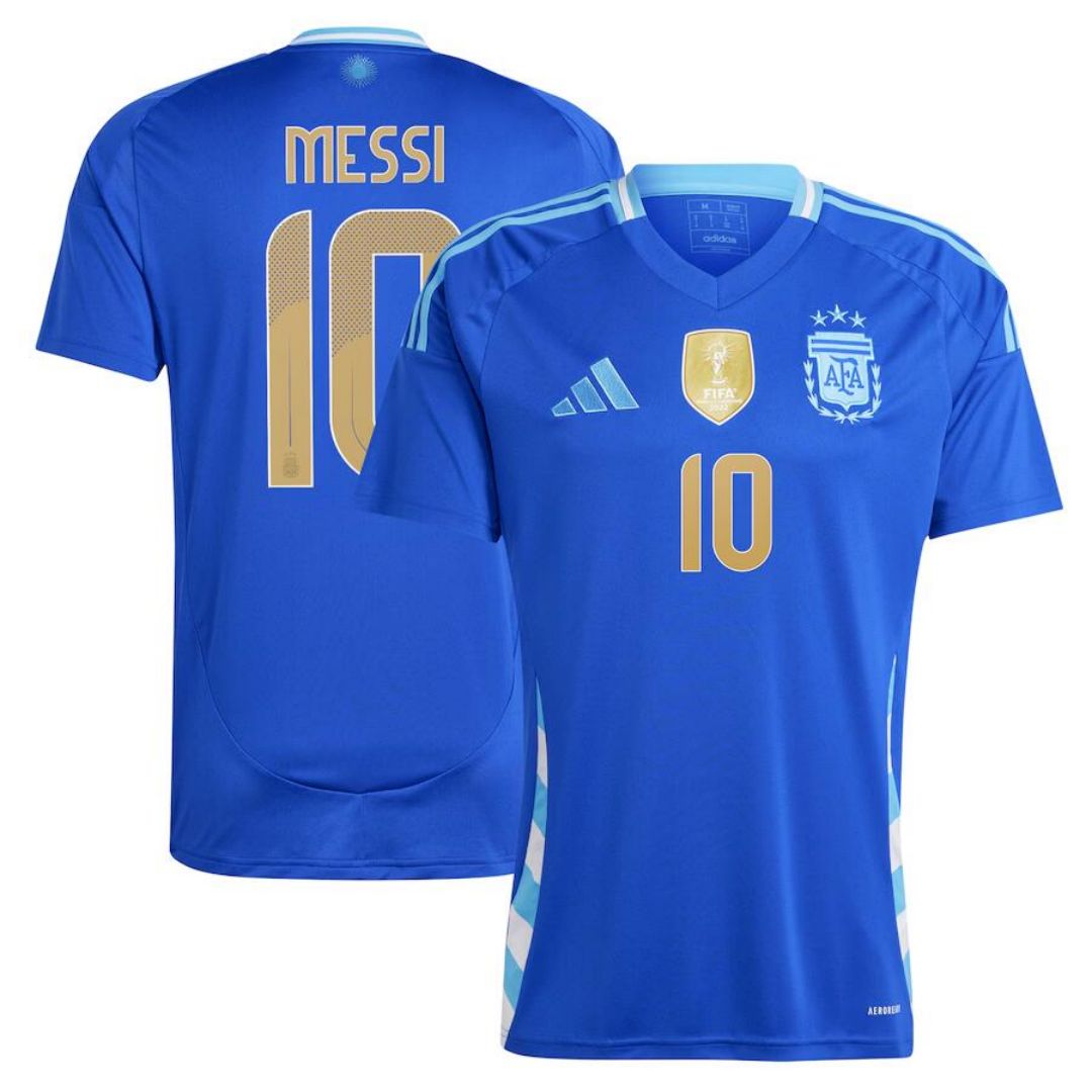 Messi #10 Argentina Away 2024 Copa America Cup Jersey