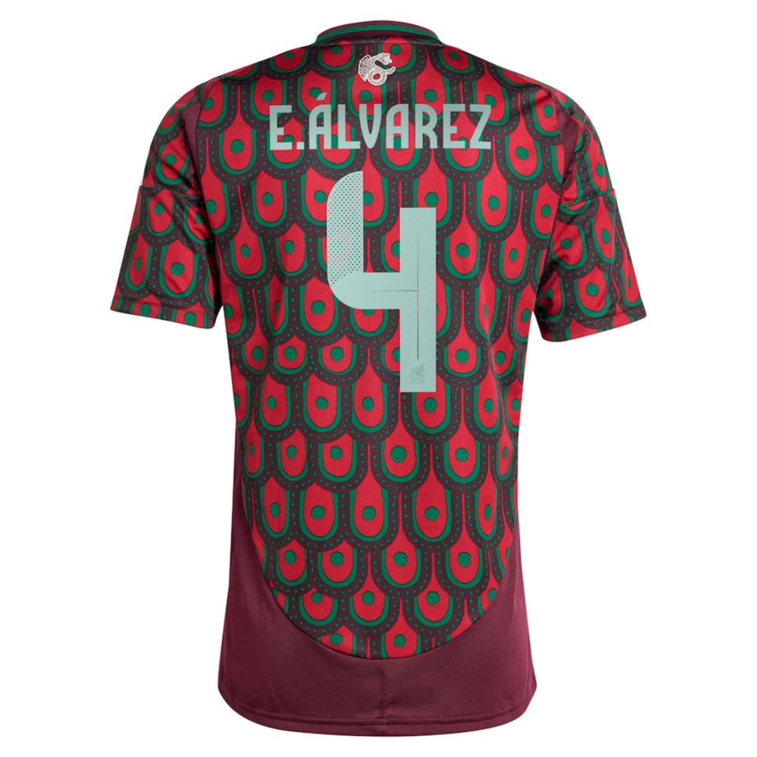 E.ALVAREZ #4 Mexico Home 2024 Copa America Cup Jersey