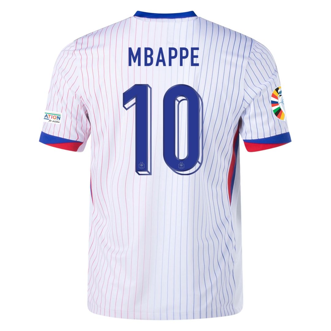 MBAPPE #10 France Away Jersey 2024 Euro Cup Jersey