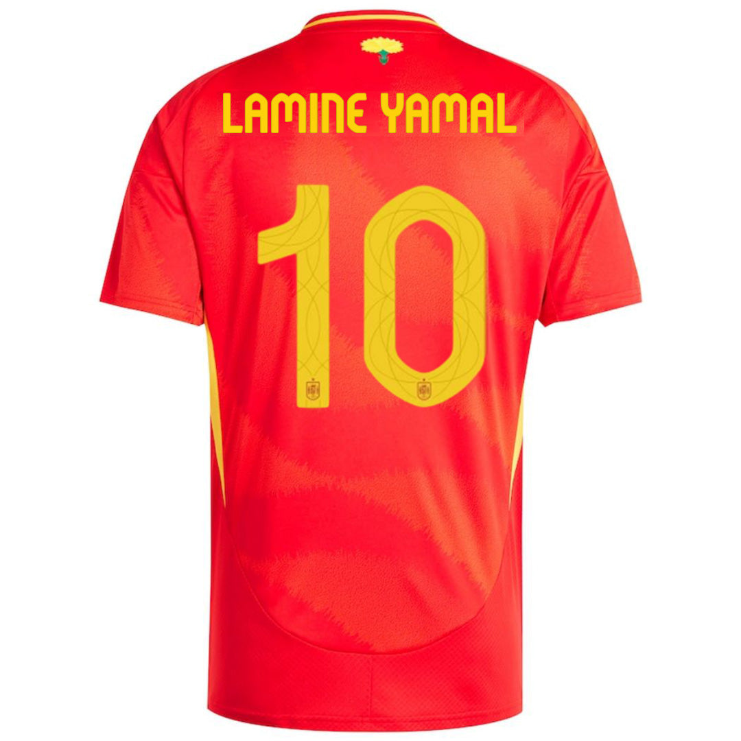 LAMINE YAMAL #10 Spain Home Jersey 2024 Euro Cup Jersey