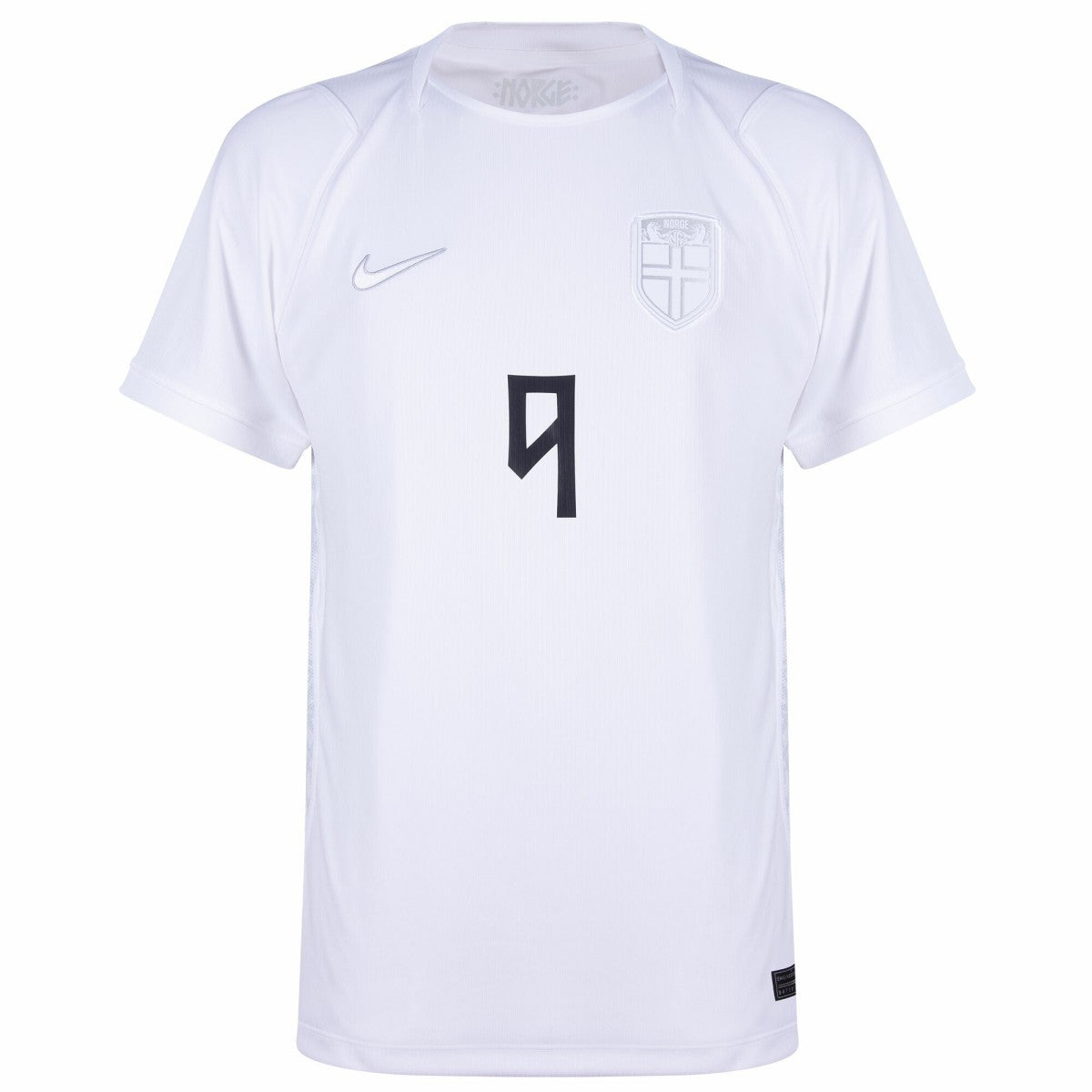 Braut Haaland #9 Norway Third Whiteout 2026 World Cup Jersey
