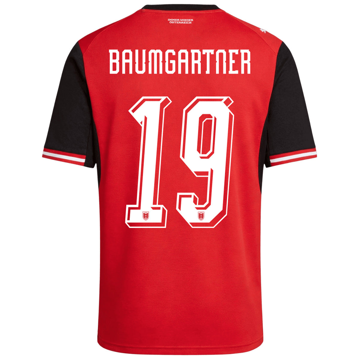 BAUMGARTNER #19 Austria Home 2026 World Cup Jersey