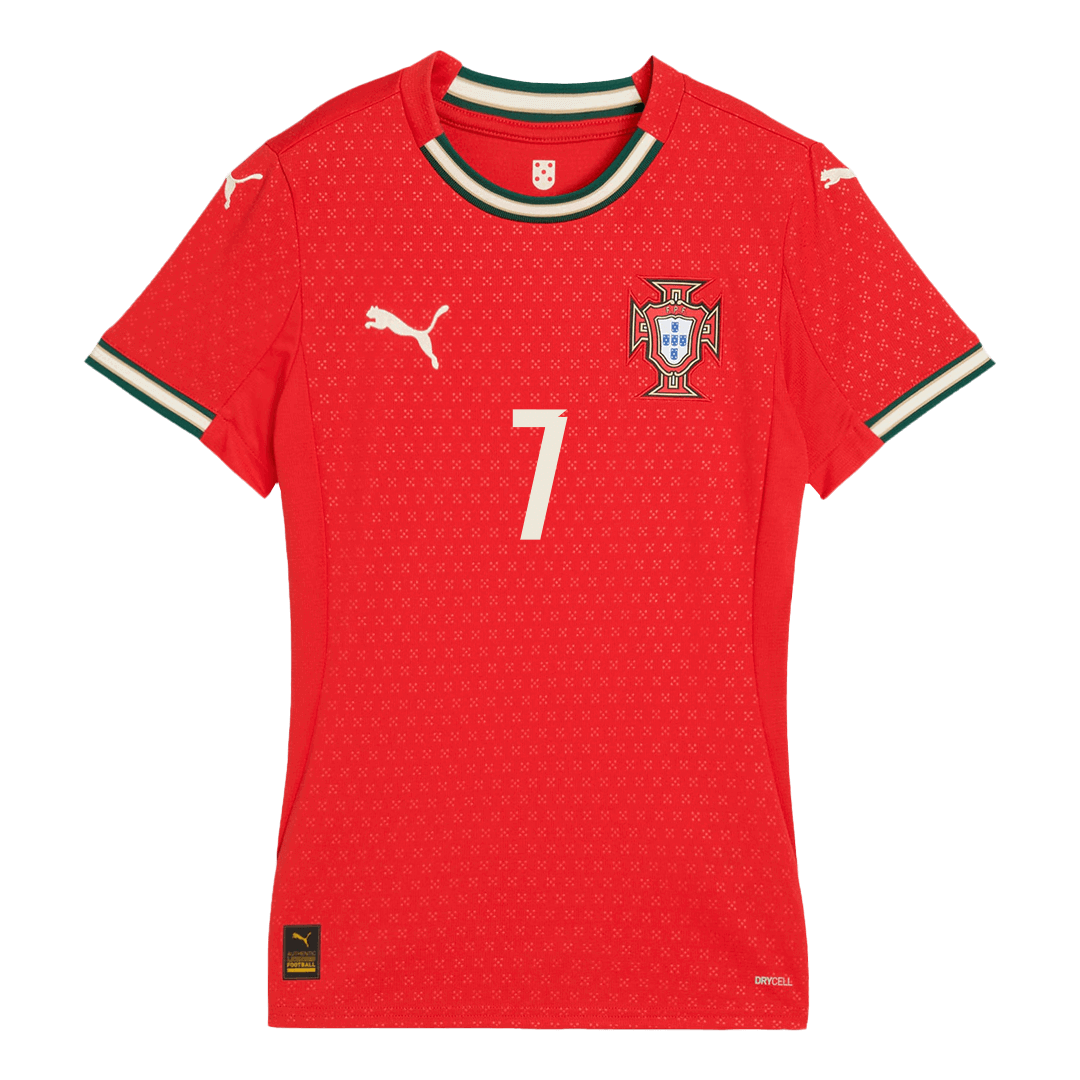 Women's RONALDO #7 Portugal Home Soccer Jersey 2025