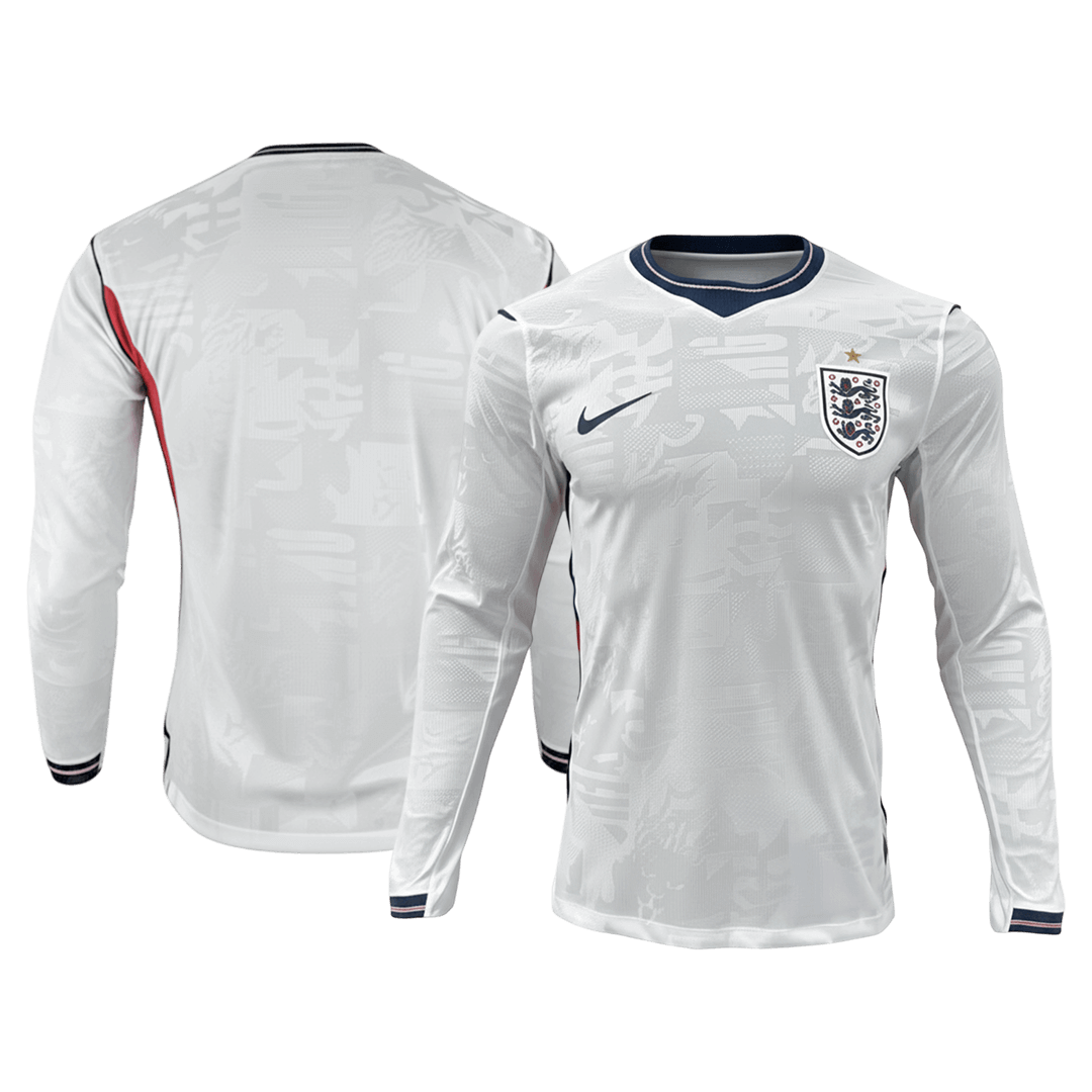 England Home Long Sleeve Soccer Jersey 2026