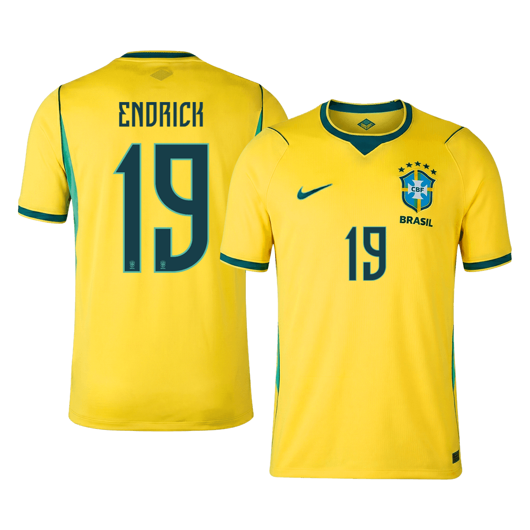 ENDRICK #19 Brazil Home Soccer Jersey 2026