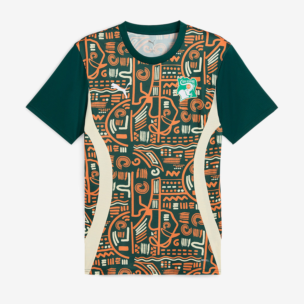 Puma Ivory Coast 2025 SS Pre-Match Shirt