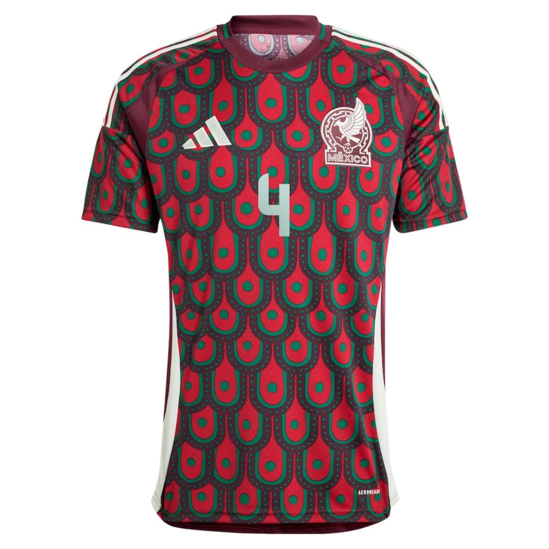 E.ALVAREZ #4 Mexico Home 2024 Copa America Cup Jersey