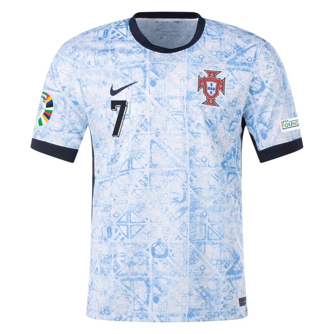 Ronaldo #7 Portugal Away Jersey 2024 Euro Cup Jersey