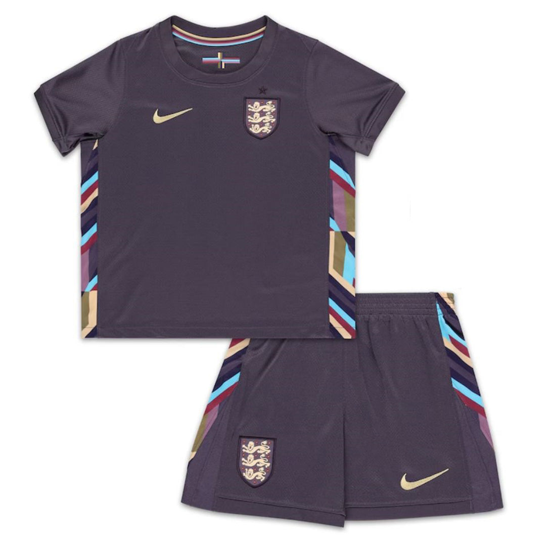Kids England Away Soccer Kit 2024 Euro Cup Jersey