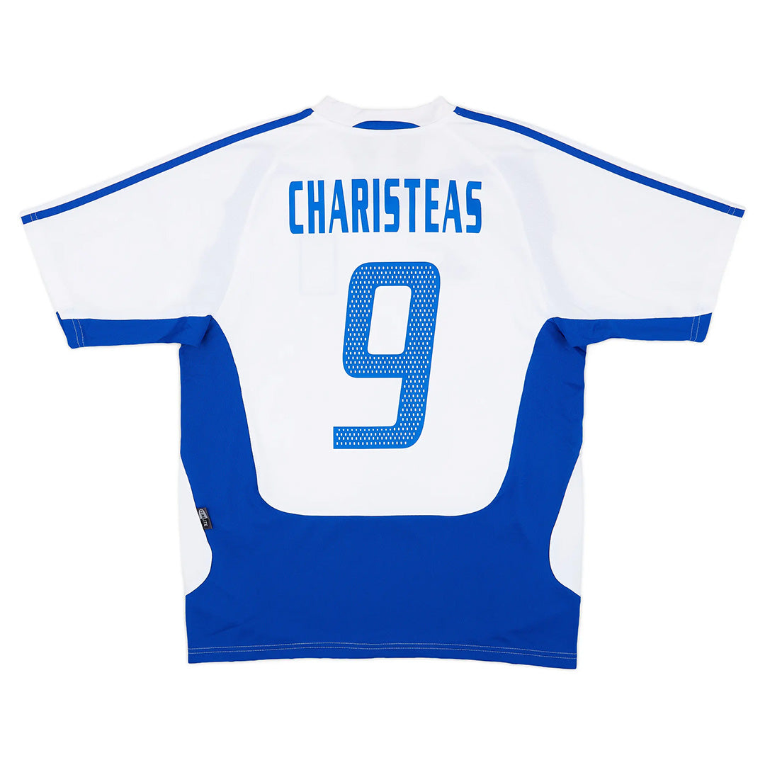 CHARISTEAS #9 Retro Greece Away Jersey 2004 Euro Cup Jersey