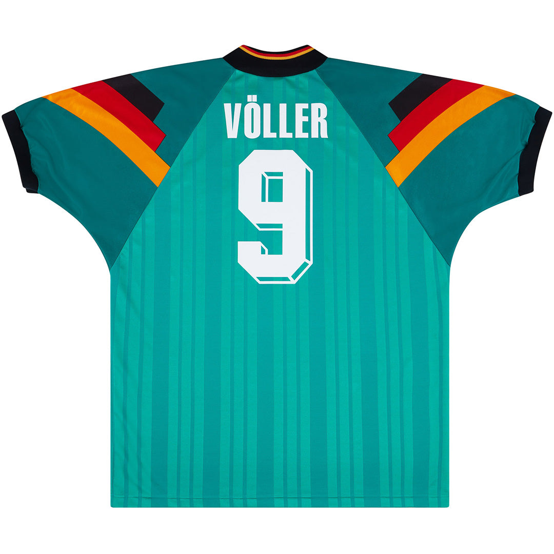 Voller #9 Retro Germany Away Jersey 1992