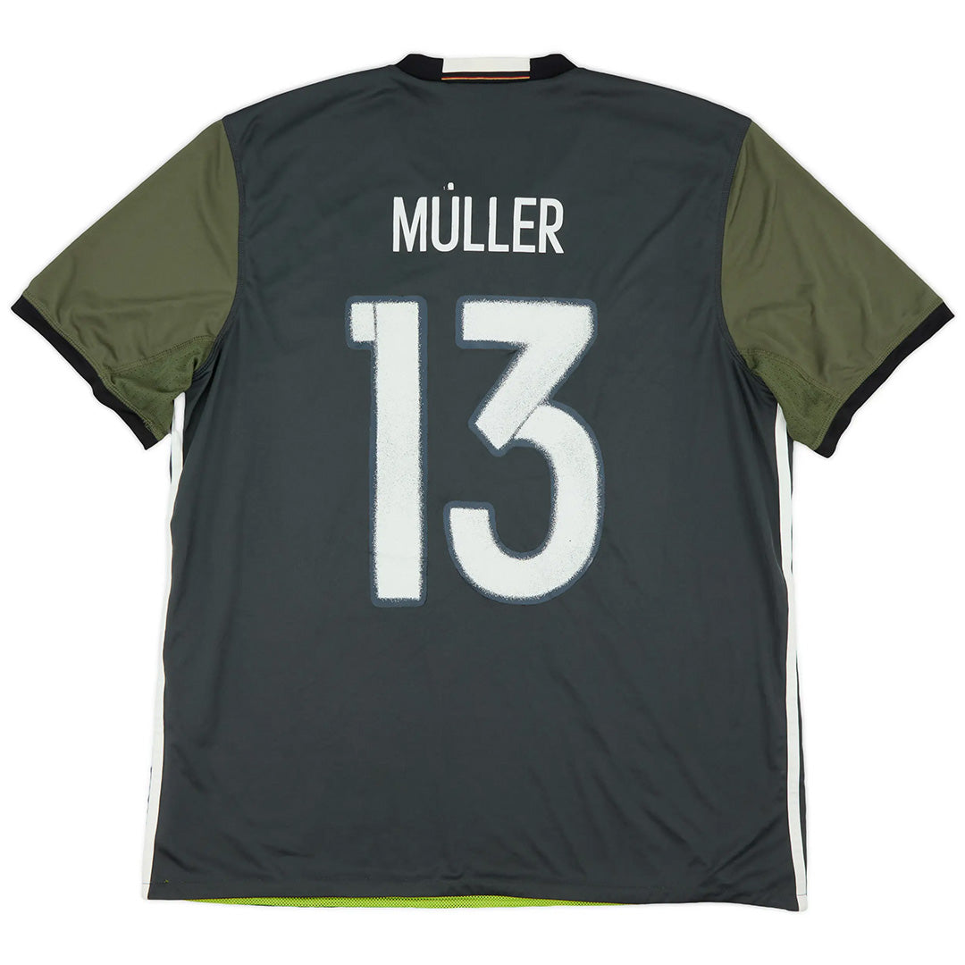 Muller #13 Retro Germany Away Jersey 2016