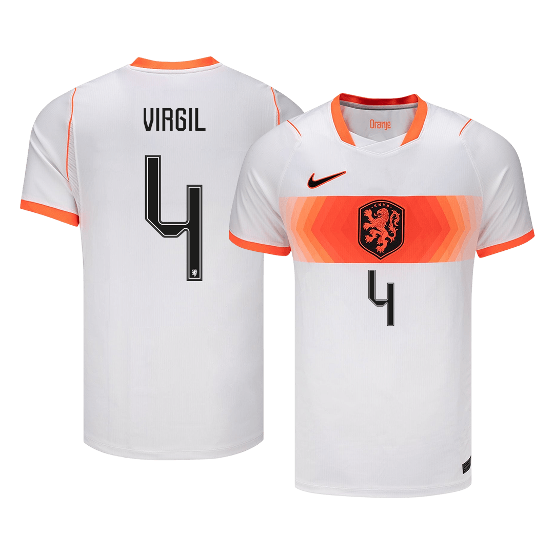 VIRGIL #4 Netherlands Away Soccer Jersey 2026