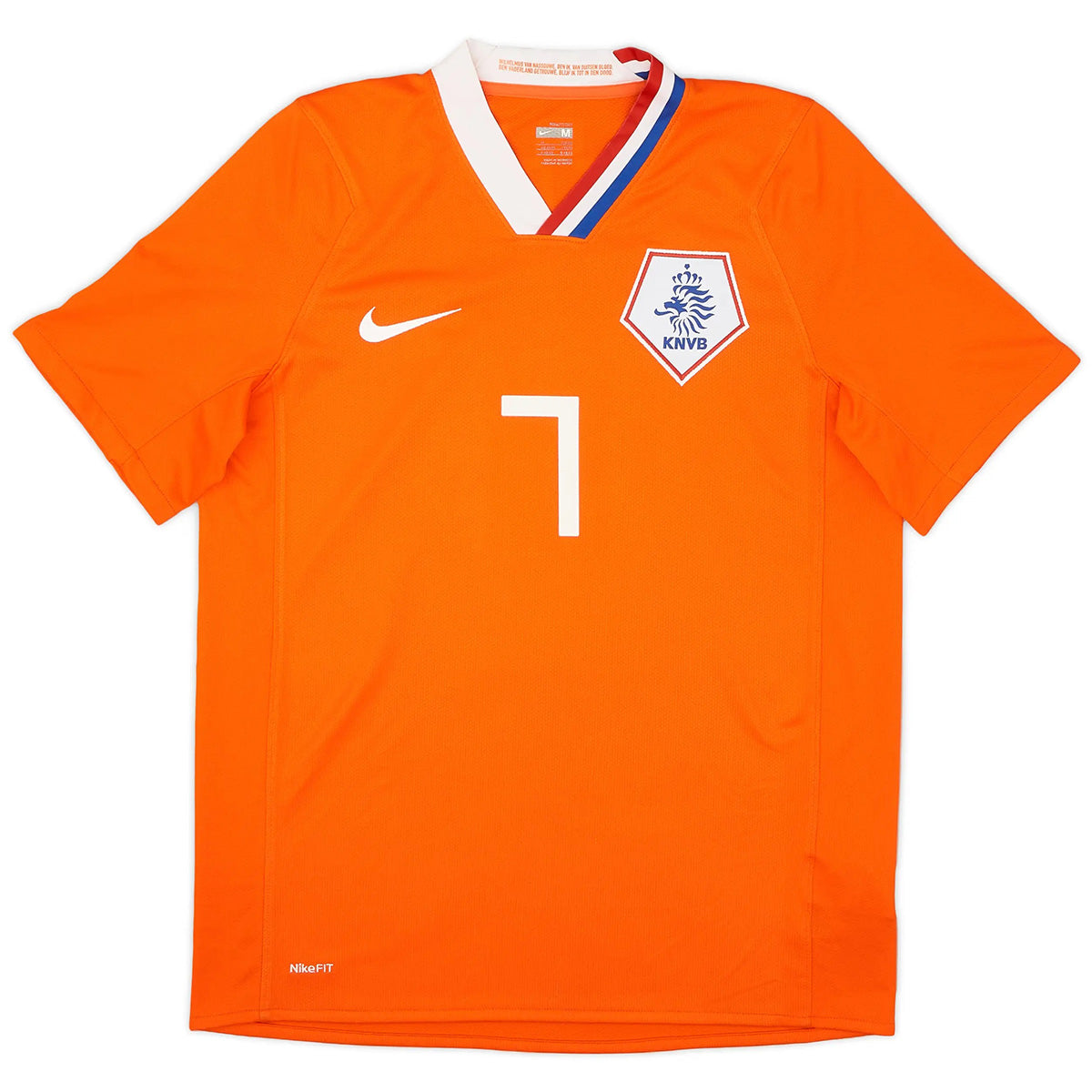 V.PERSIE #7 Retro Netherlands Home Jersey 2008 Euro Cup Jersey