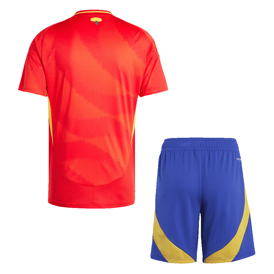 Spain Home Soccer Jersey Kit(Jersey+Shorts) Euro