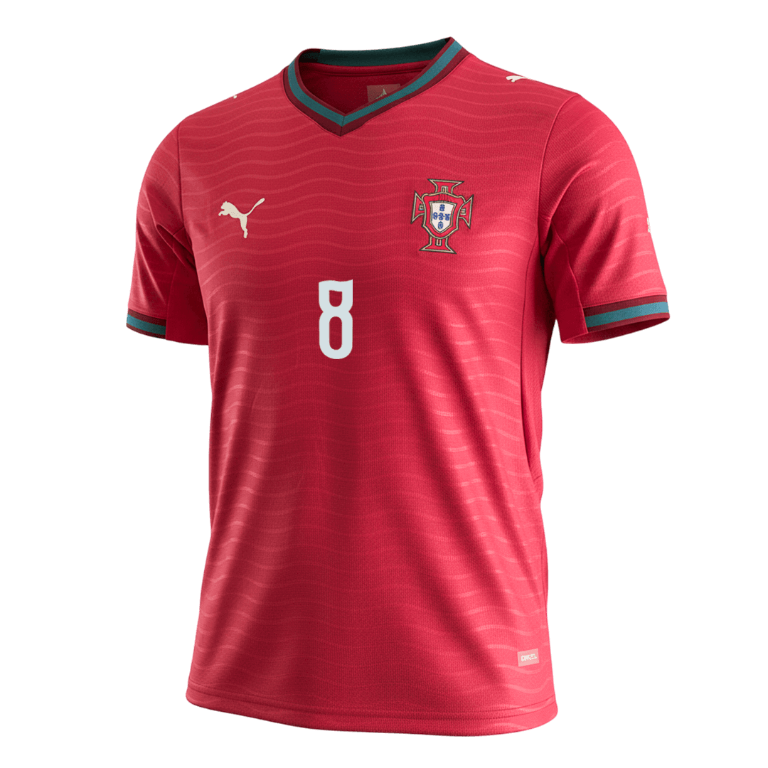 B.FERNANDES #8 Portugal Home Soccer Jersey 2026