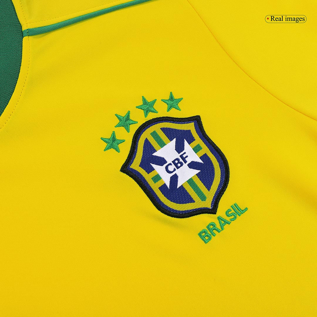 Retro 1998 Brazil Home Soccer Jersey