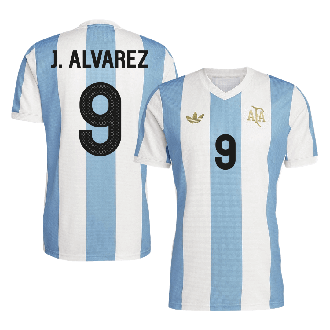 J.ALVAREZ #9 Argentina Soccer Jersey- 50th Anniversary