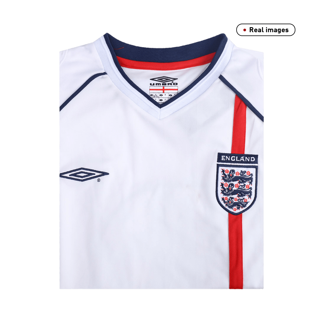 Retro SCHOLES #8 2002 England Home Soccer Jersey
