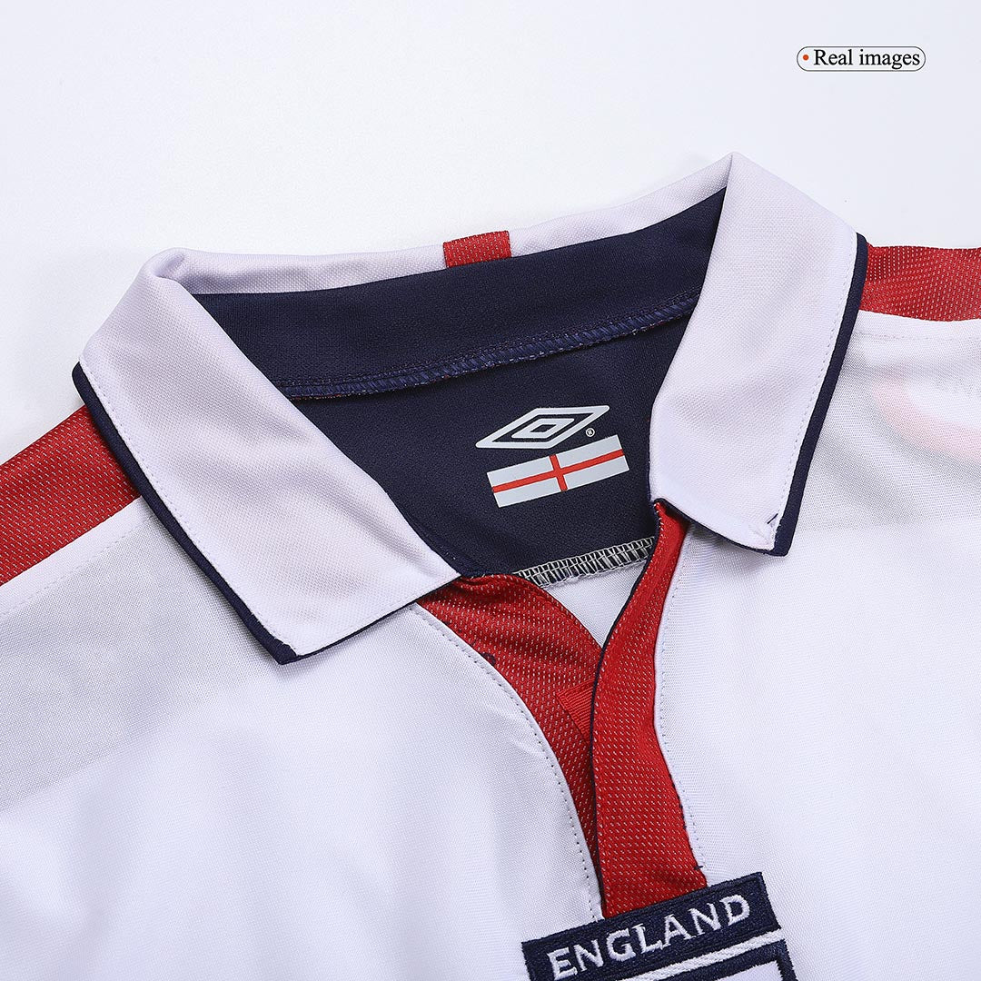 Beckham #7 Retro England Home Jersey 2004 Euro Cup Jersey