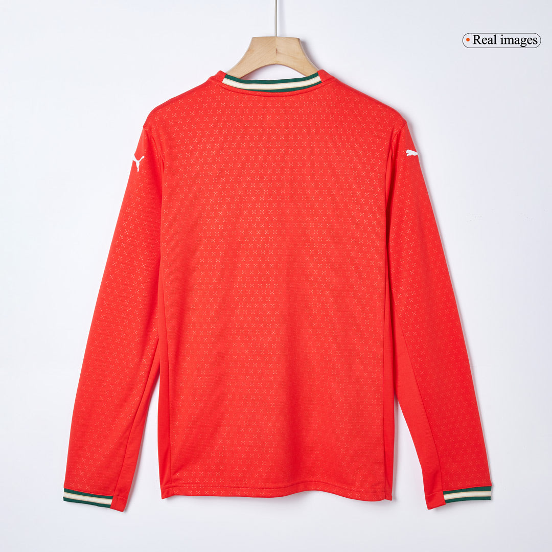 Portugal Home Long Sleeve Soccer Jersey 2025