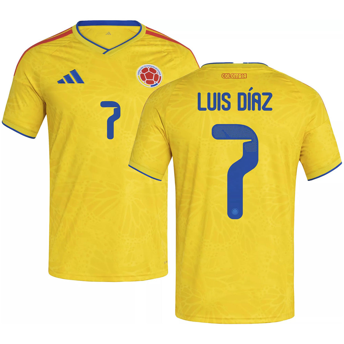 Luis Diaz #7 Colombia Home 2026 World Cup Jersey