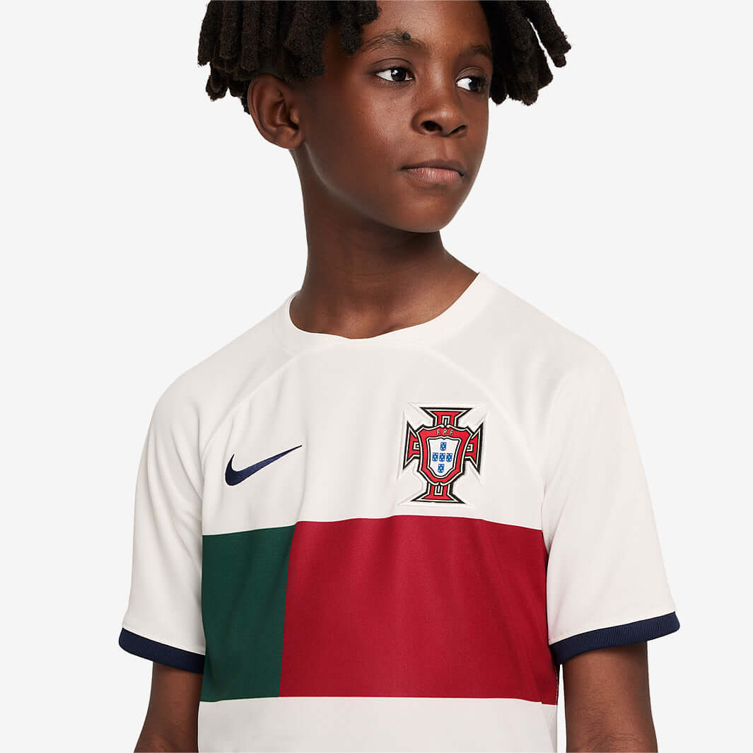 Nike Portugal 2023 Kids Dri-Fit SS Away Shirt