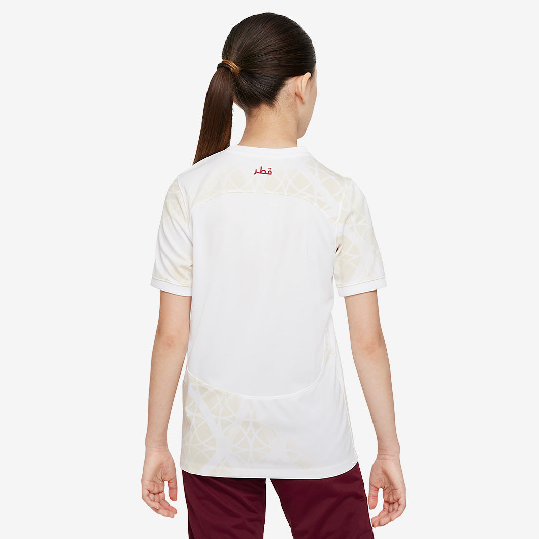 Nike Qatar 2023 Kids Dri-Fit SS Away Shirt