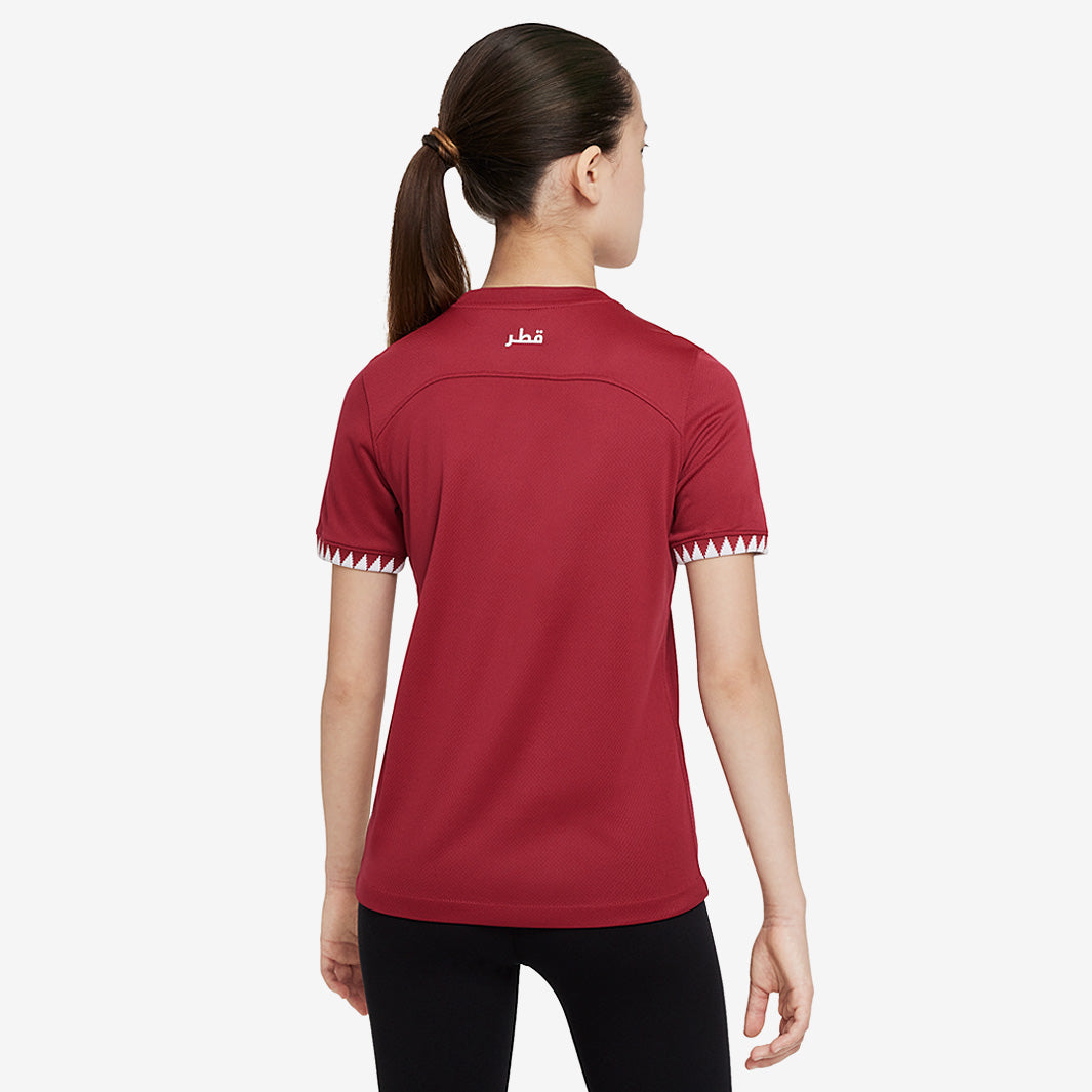 Nike Qatar 2023 Kids Dri-Fit SS Home Shirt