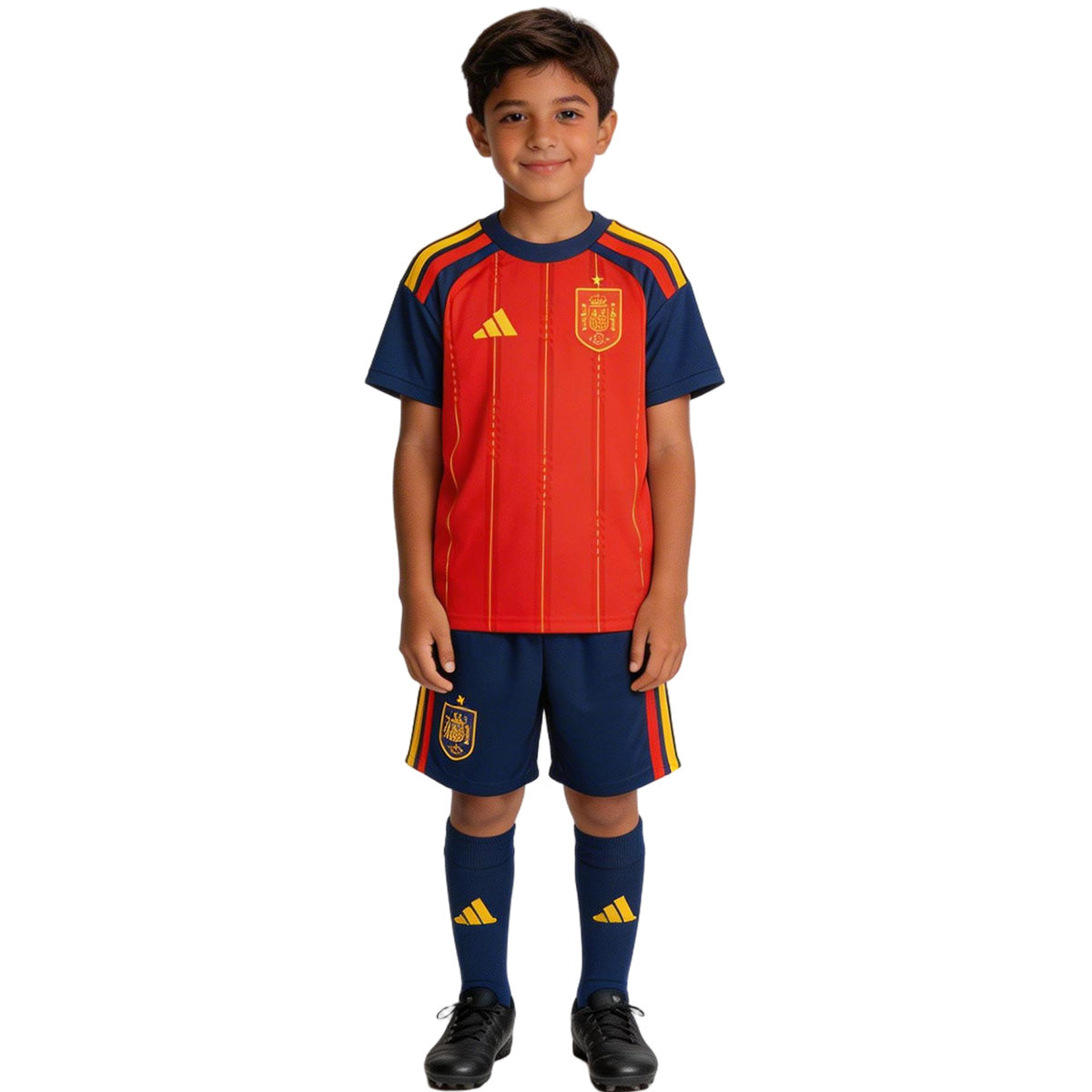 Kids Spain Home Full Soccer Kit 2026 World Cup Jersey