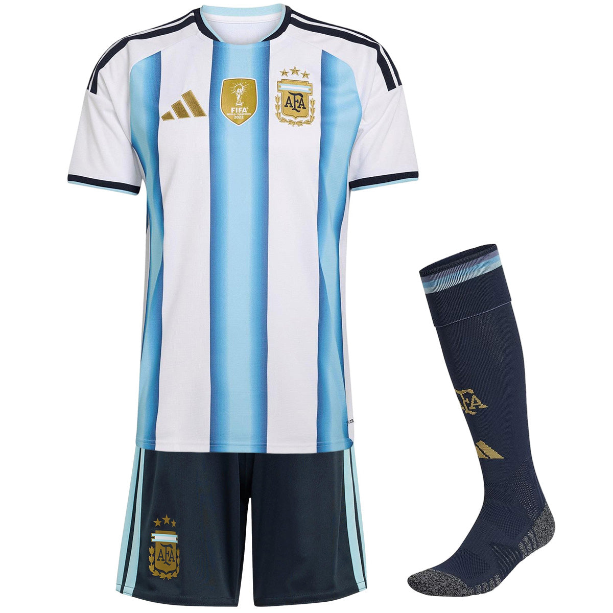 Kids Argentina Home 2026 World Cup Full Soccer Kit