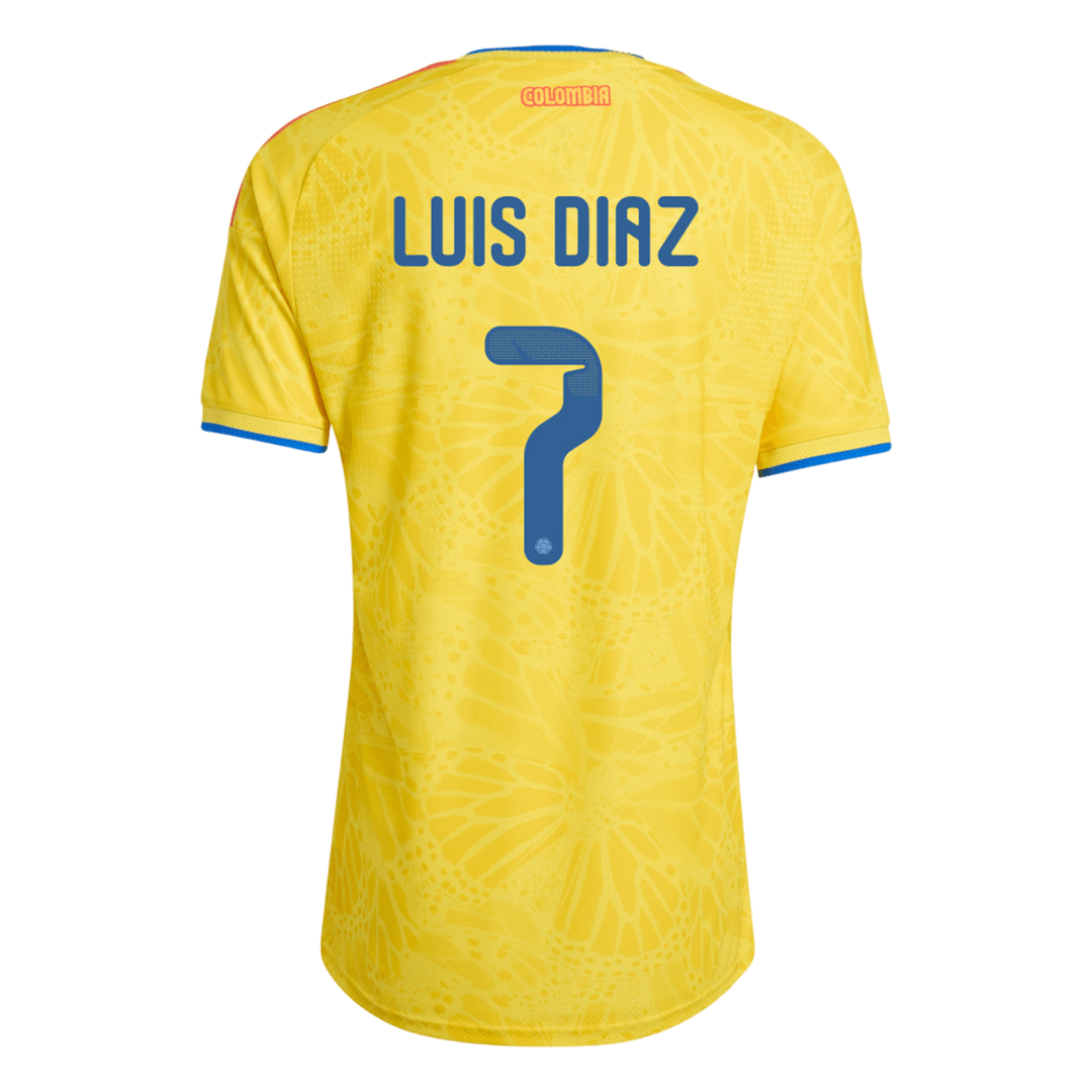 LUIS DíAZ #7 Colombia Home Soccer Jersey 2026 Player Version