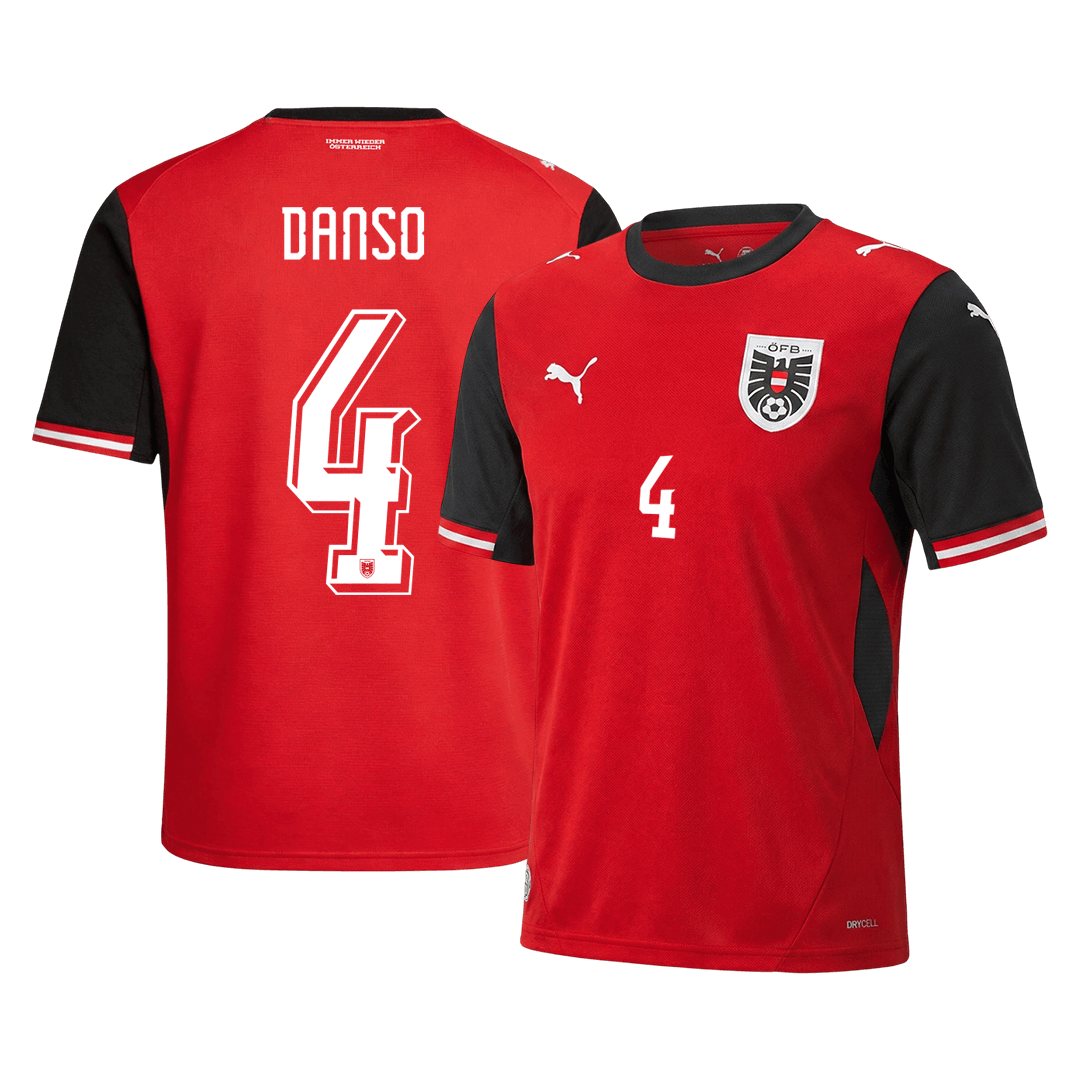 DANSO #4 Austria Home 2026 World Cup Jersey
