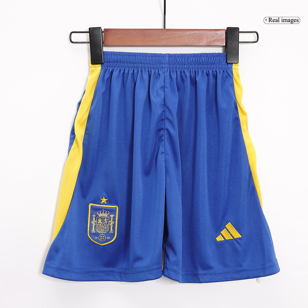 Kids Spain Home Soccer Kit 2024 Euro Cup Jersey