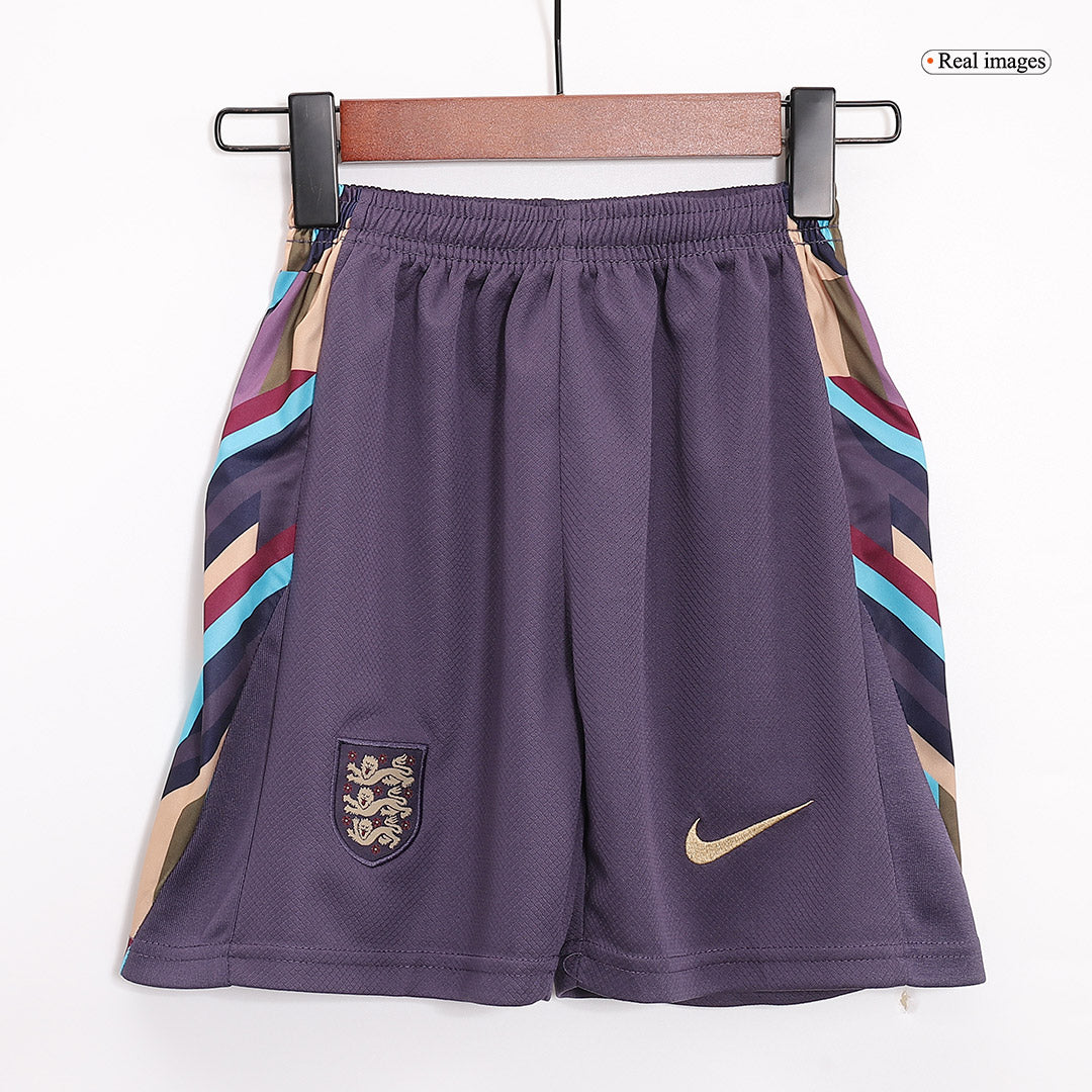 Kids England Away Soccer Kit 2024 Euro Cup Jersey