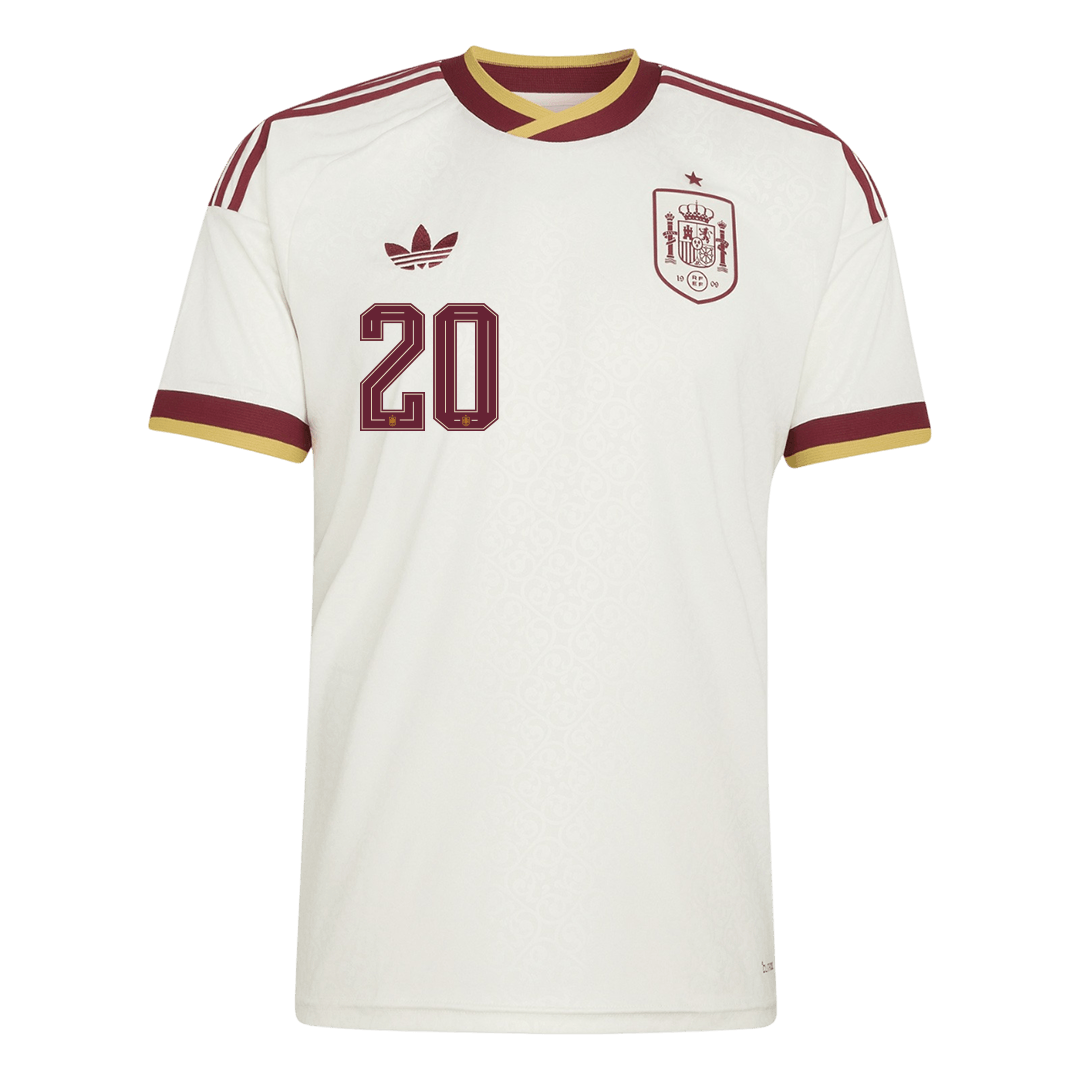 PEDRI #20 Spain Away Soccer Jersey 2026