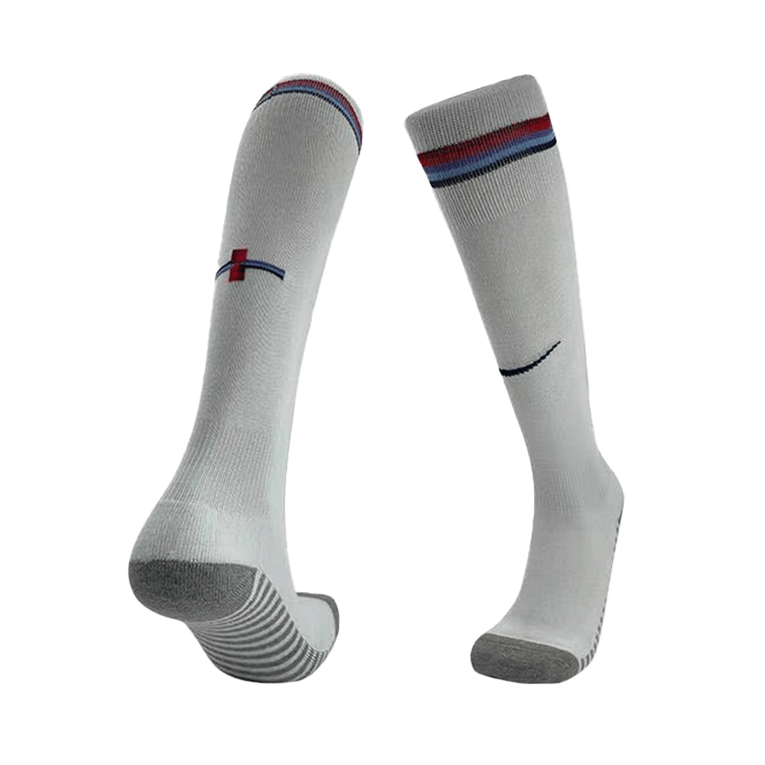 England Home Soccer Socks 2024 Euro Cup
