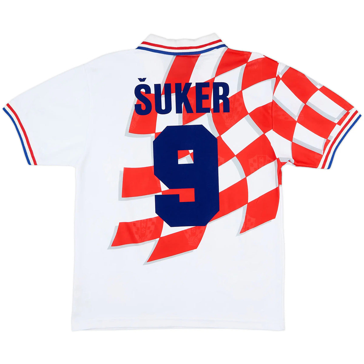 Suker #9 Retro Croatia Home Jersey World Cup 1998