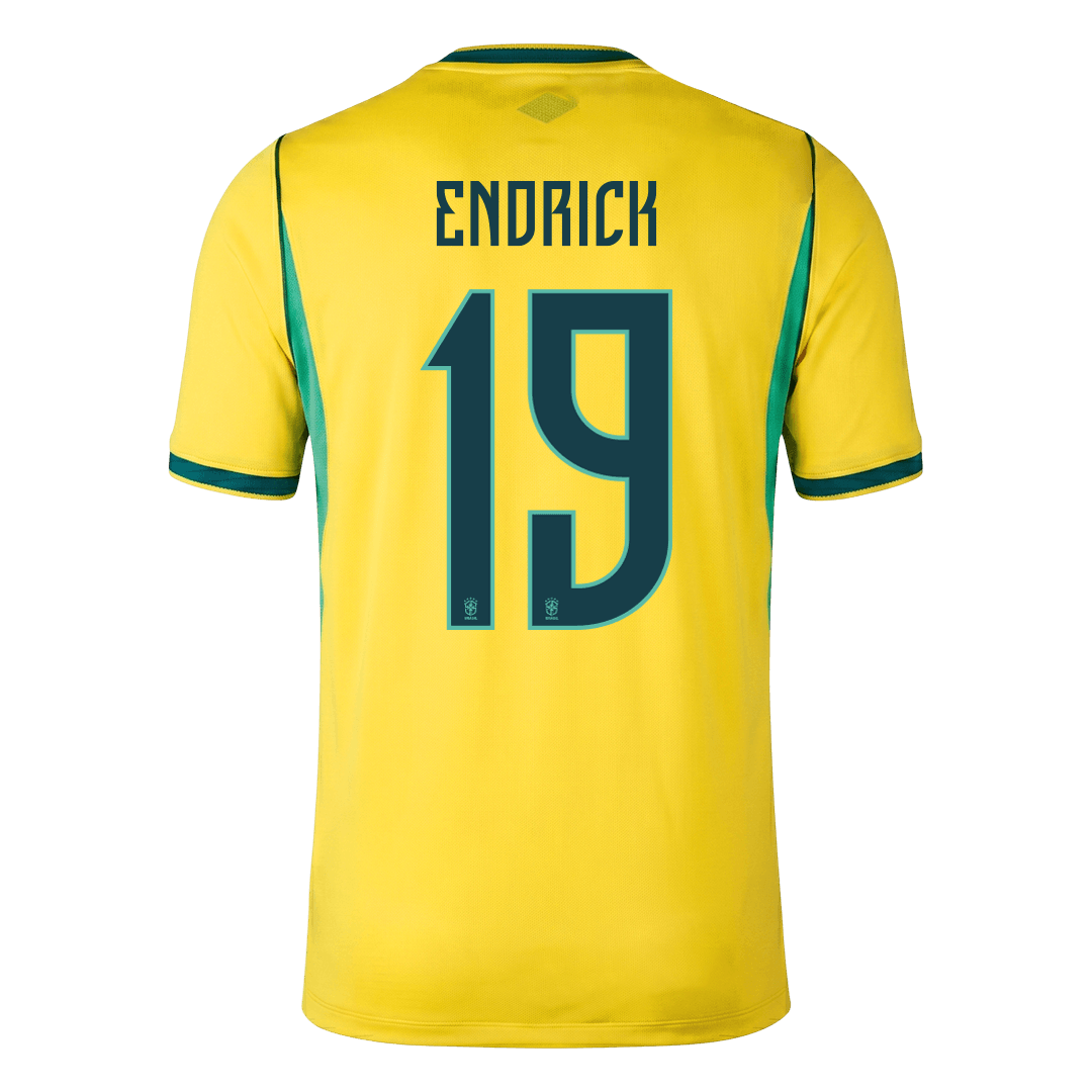 ENDRICK #19 Brazil Home Soccer Jersey 2026