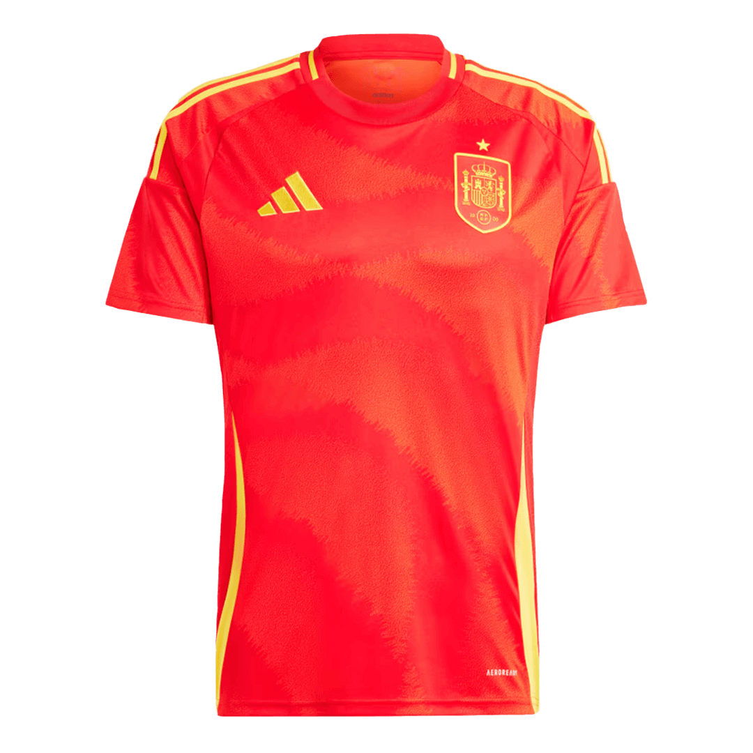 Spain Home Soccer Jersey Euro