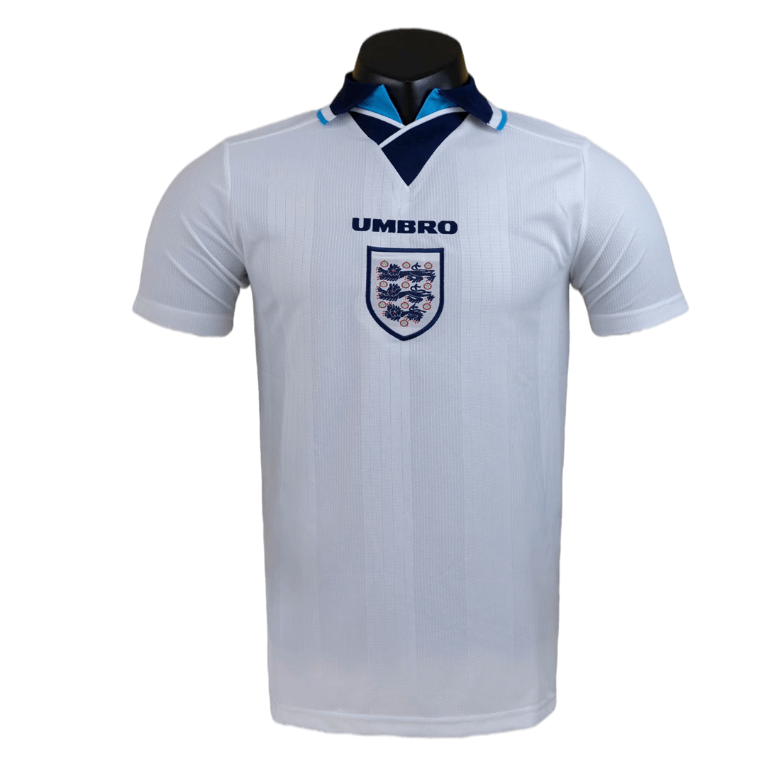 GASCOIGNE #8 Retro England Home Jersey 1996 Euro Cup Jersey