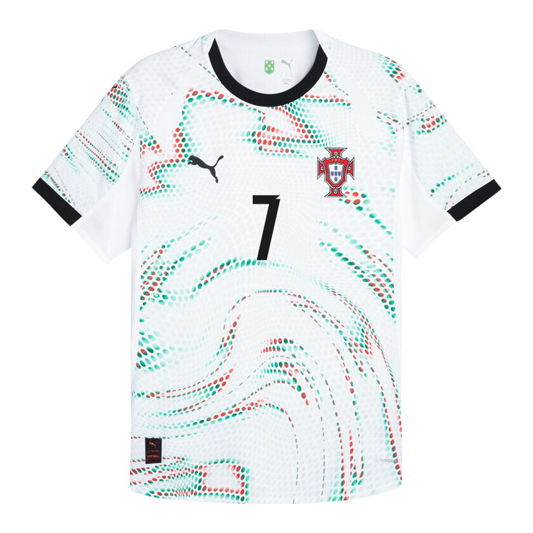 Authentic RONALDO #7 Portugal Away Soccer Jersey 2025