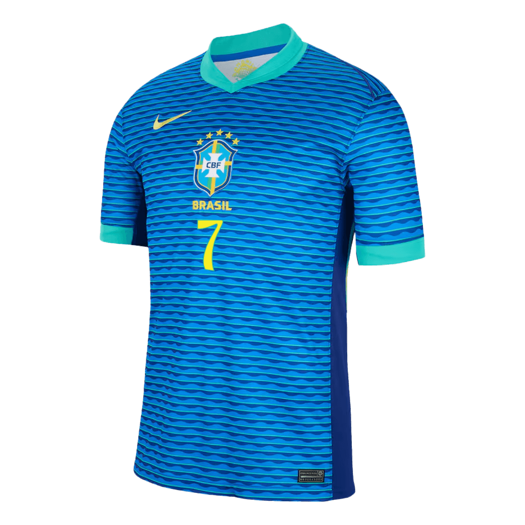 VINICIUS JR. #7 Brazil Away 2024 Copa America Cup Jersey