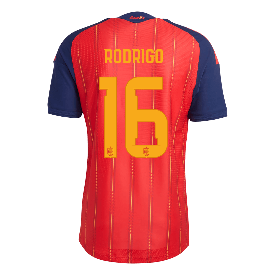 RODRIGO #16 Spain Home Soccer Jersey 2026 Player Version