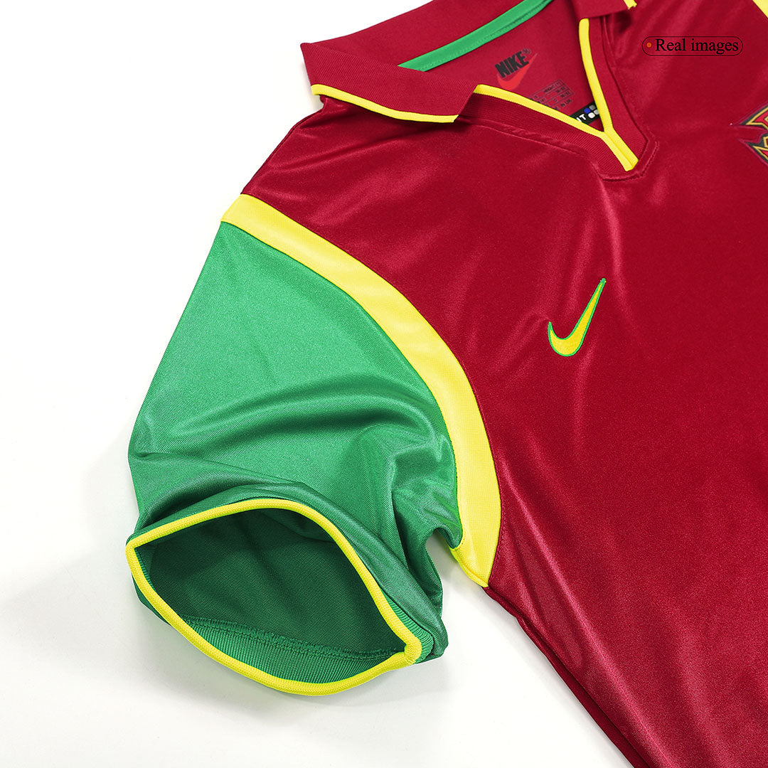 FIGO #7 Retro Portugal Home Jersey 1999