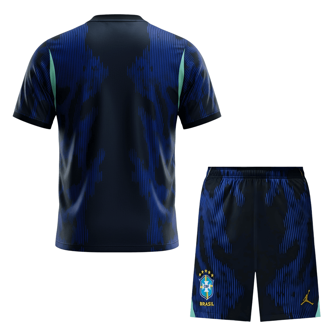 Brazil Away Soccer Jersey Kit(Jersey+Shorts) 2026