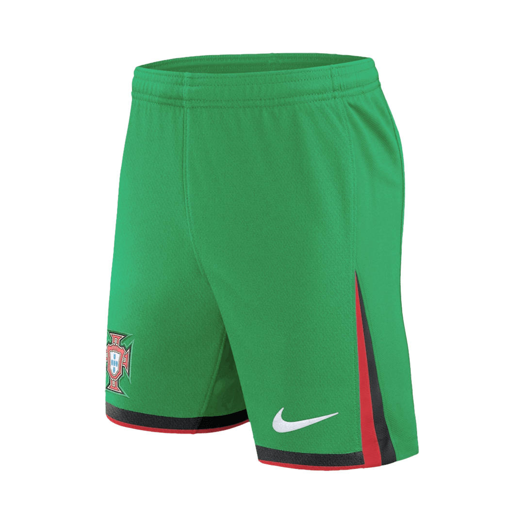 Portugal Home Soccer Shorts Euro