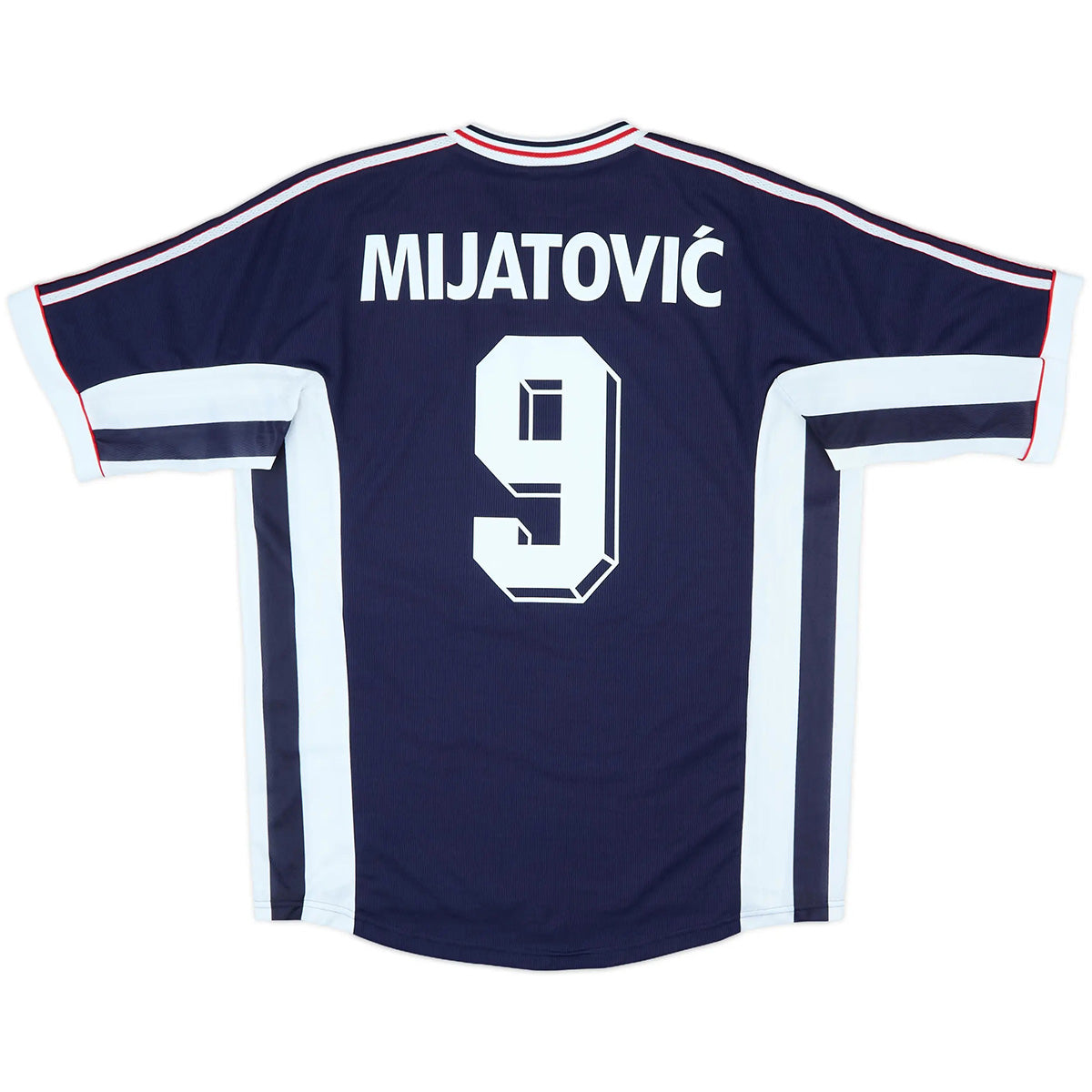 Mijatovic #9 Retro Yugoslavia Home Jersey World Cup 1998